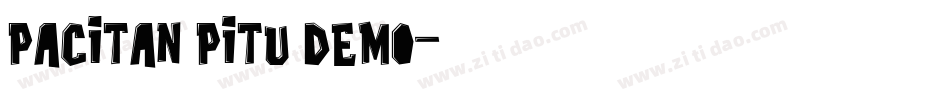 Pacitan Pitu Demo字体转换